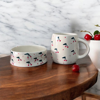 SOULCRAFTZ Twinning Edition Coffee & Tea Mugs & Bowl Set (White, 250ml)