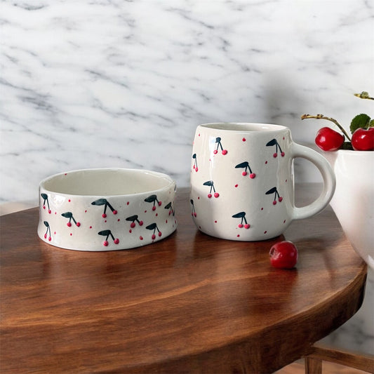 SOULCRAFTZ Twinning Edition Coffee & Tea Mugs & Bowl Set (White, 250ml)