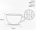 Rustic Stoneware Latte Mug Set – Minimalist Coffee Cups (2 Pack)