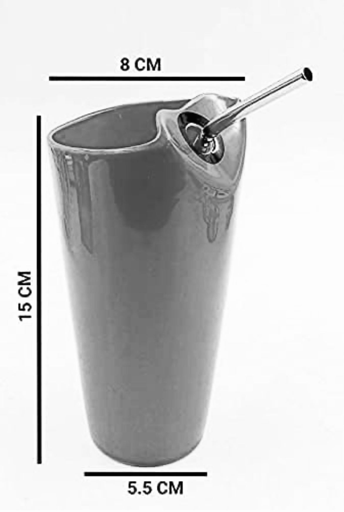 SOULCRAFTZ Ceramic Tall Sipper Coffee Mug with Stainless Steel Straw and Handle Best Gift to Friends, Anniversary, Birthday (1 Piece)