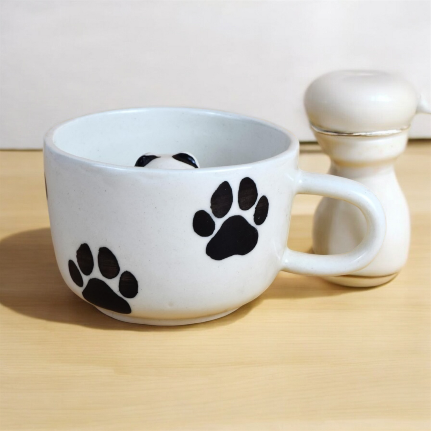 SOULCRAFTZ Cute Animal Ceramic Milk & Coffee Mug - 300ml (10 oz) - Set of 2 | Perfect for Hot Beverages, Microwave and Dishwasher Safe, Ideal for Home, Office, or Gifting