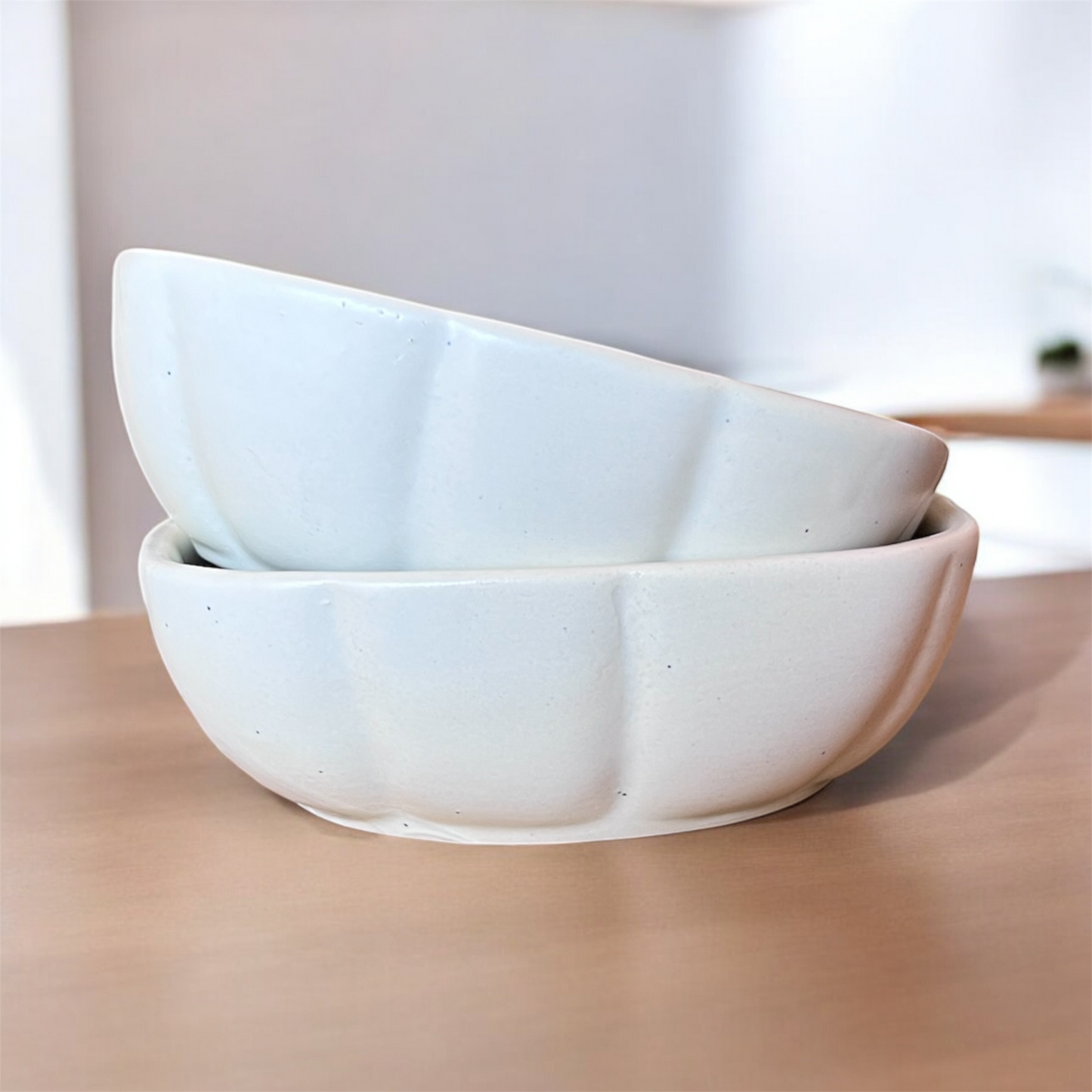 SOULCRAFTZ Ceramic Soup Bowl Set Kitchen & Dining Tableware Dinnerware & Serving Bowl Vegetable Bowl Dessert Bowl (Capacity : 200 Ml) Pack of 2