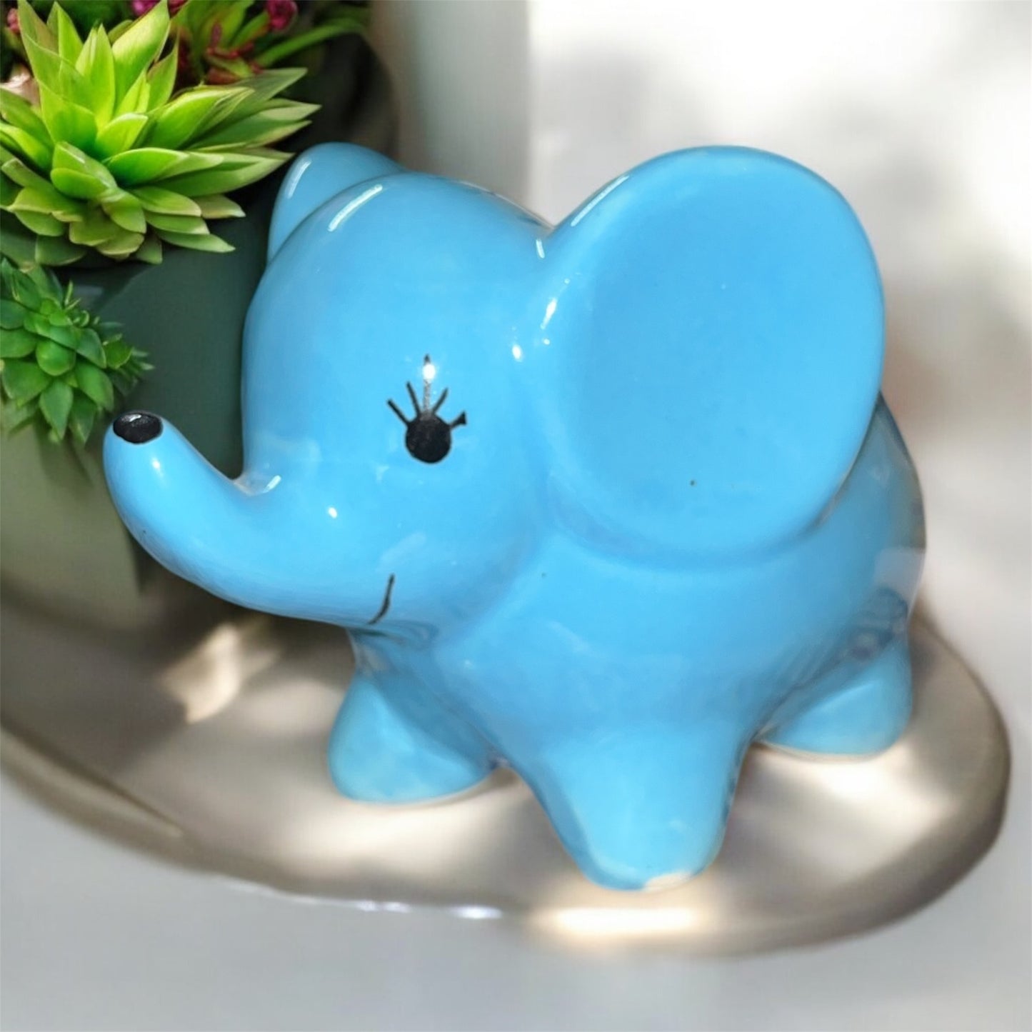 SOULCRAFTZ Jumbo Elephant Ceramic Pots for Indoor Plants, Planters, Flower, Pots, gamla, Outdoor, Balcony, Home, Garden, Office Decor, Succulent Pot