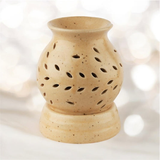 SOULCRAFTZ Handcrafted Ceramic Electric Matki Shaped Aroma Diffuser| Aroma Oil Burner for Aromatherapy| Home Decor and Fragrance with Aroma Oils(Lavender & Lemon Fragrance 20ml Each)
